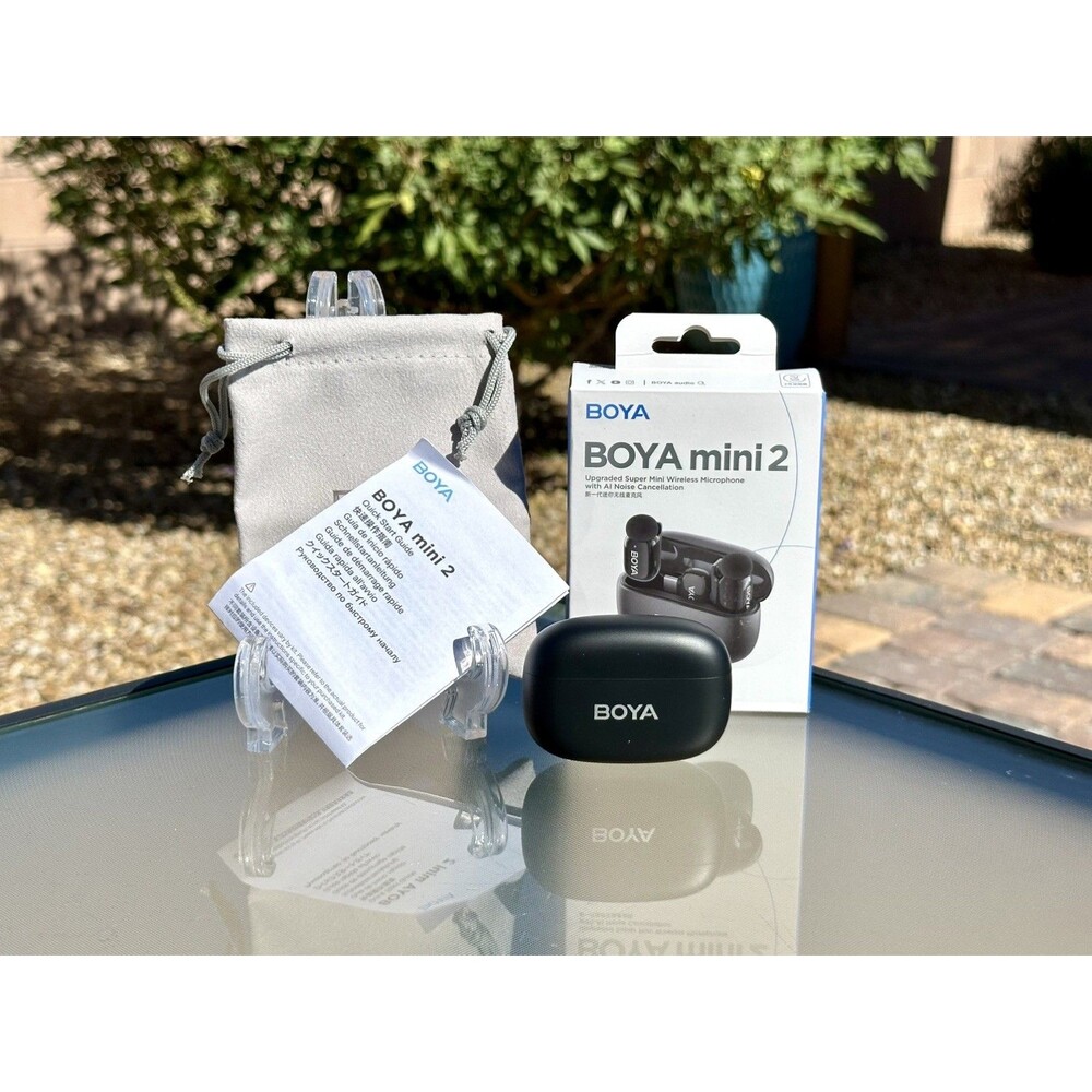 Boya Mini 2 Wireless Lavalier Mic for Iphone 15/16/17 & Android, AI Noise Cancel